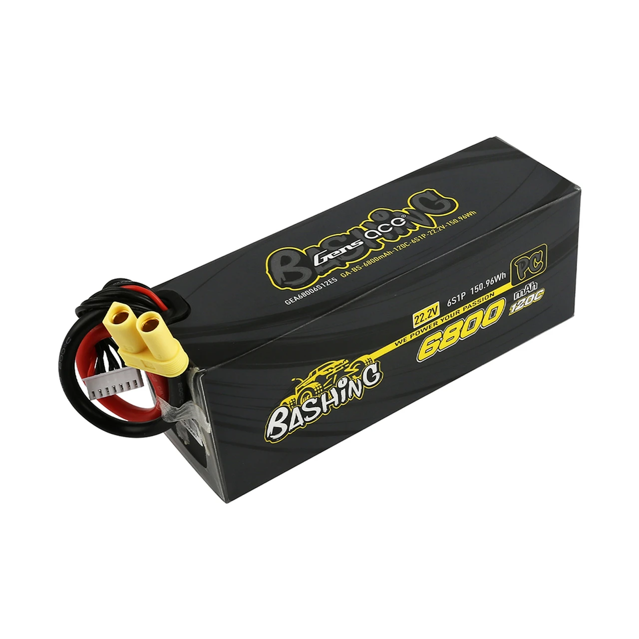 Gens Ace Bashing Series 6800mAh 22.2V 120C 6S1P Lipo Battery Pack With EC5 Plug 3 Gens Ace Bashing Series 6800mAh 22.2V 120C 6S1P Lipo Battery Pack With EC5 Plug