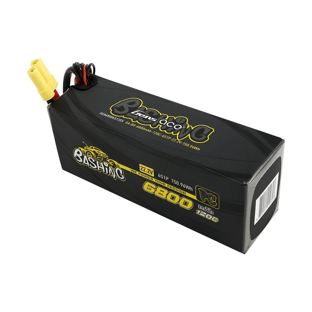 Gens Ace Bashing Series 6800mAh 22.2V 120C 6S1P Lipo Battery Pack With EC5 Plug 4 Gens Ace Bashing Series 6800mAh 22.2V 120C 6S1P Lipo Battery Pack With EC5 Plug - Image 2