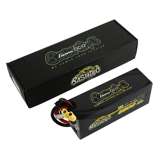Gens Ace Bashing Series 6800mAh 22.2V 120C 6S1P Lipo Battery Pack With EC5 Plug 6 Gens Ace Bashing Series 6800mAh 22.2V 120C 6S1P Lipo Battery Pack With EC5 Plug - Image 4