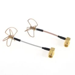 FPV 5.8G Clover 3 Blade Transmitting W/ 4 Blade Receiving Antenna(TX W/ RX) Right Angle /Bore Connector 21047