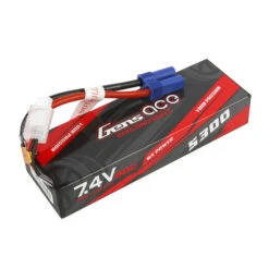 Gens Ace 5300mAh 7.4V 60C 2S1P HardCase Lipo Battery Pack 24# With EC5 Plug -Airplanes Store 1 93722