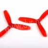 DYS 5045 3-Blade Translucent Props (CW/CCW) 1 Pair (Red) -Airplanes Store 2016112122140146