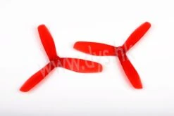 DYS 5045 3-Blade Translucent Props (CW/CCW) 1 Pair (Red)