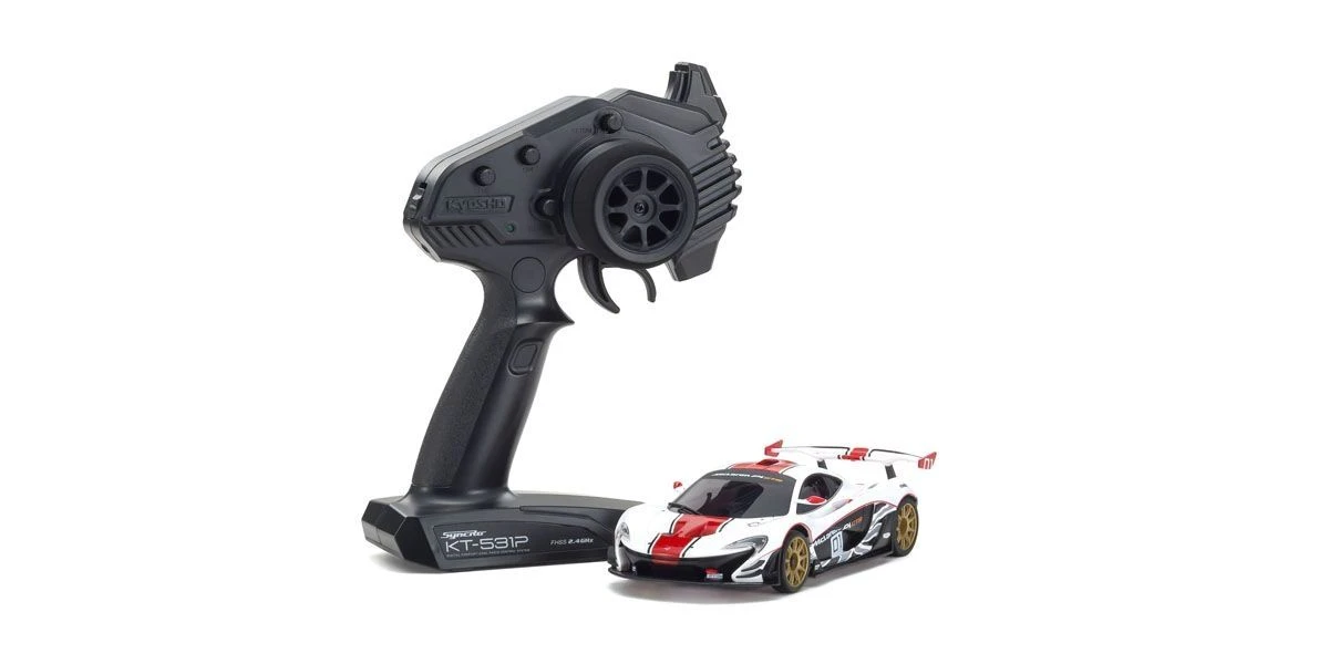 Kyosho 32324WR MINI-Z RWD Series Ready Set McLaren P1™ GTR White/Red 3 Kyosho 32324WR MINI-Z RWD Series Ready Set McLaren P1™ GTR White/Red