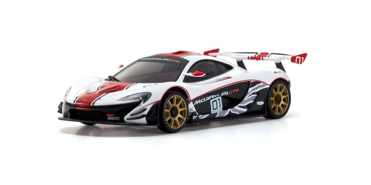 Kyosho 32324WR MINI-Z RWD Series Ready Set McLaren P1™ GTR White/Red 4 Kyosho 32324WR MINI-Z RWD Series Ready Set McLaren P1™ GTR White/Red - Image 2