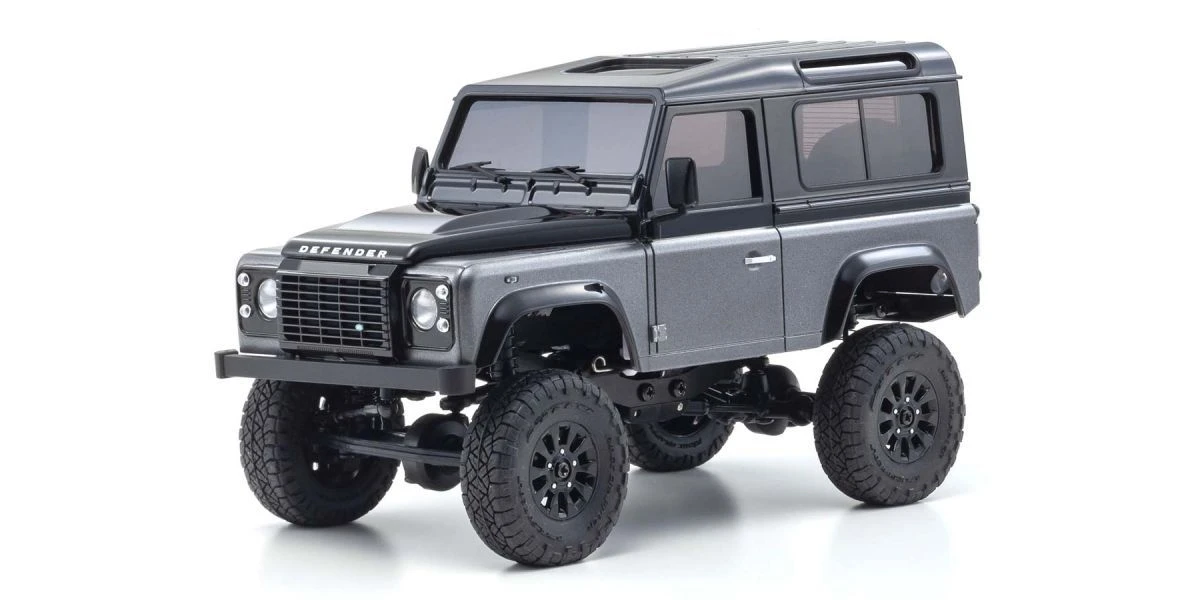 Kyosho 32526GM MINI-Z 4×4 Series Ready Set Land Rover Defender 90 Autobiography Corris Gray / Santorini Black 4 Kyosho 32526GM MINI-Z 4×4 Series Ready Set Land Rover Defender 90 Autobiography Corris Gray / Santorini Black - Image 2