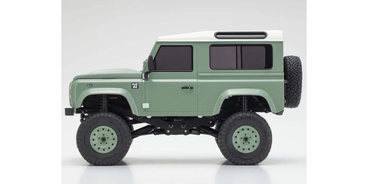 Kyosho 32527GR MINI-Z 4×4 Series Ready Set Land Rover Defender 90 Heritage Grasmere Green / Alaska White 6 Kyosho 32527GR MINI-Z 4×4 Series Ready Set Land Rover Defender 90 Heritage Grasmere Green / Alaska White - Image 4