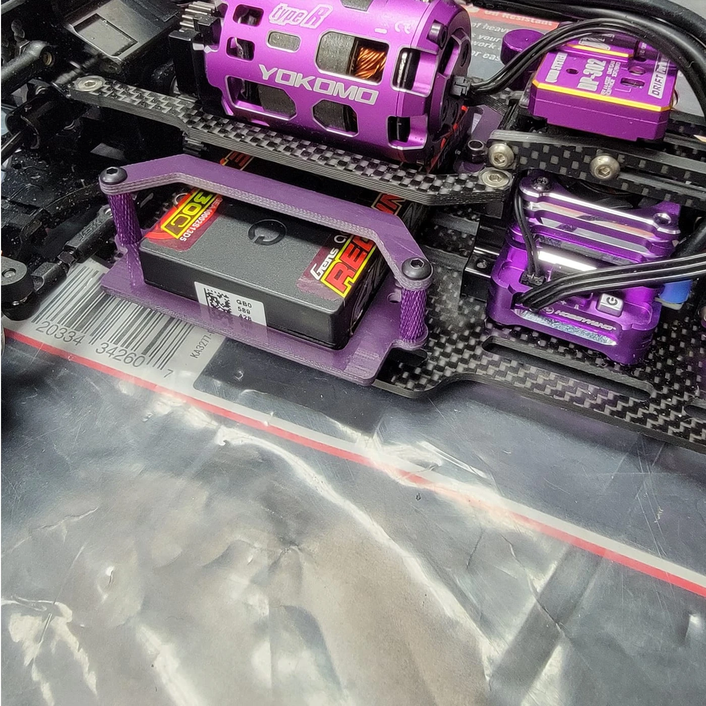 JPH Battery Tray For MST RMX And MRX (RED) 5 JPH Battery Tray For MST RMX And MRX (RED) - Image 3