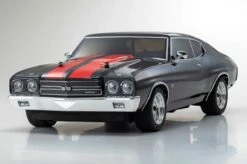 Kyosho 34416T2 1/10 Scale Radio Controlled Electric Powered 4WD FAZER Mk2 FZ02L 1970 Chevy® Chevelle® SS™ 454 LS6 Tuxedo Black -Airplanes Store 34416T24