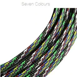 6mm Snakeskin Mesh Wire Protecting PET Nylon Cable Sleeve (1 Meter) - Seven Colours