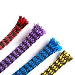 8mm Snakeskin Mesh Wire Cotton Plus PET Nylon (1 Meter) - Purple