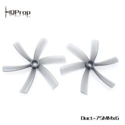 HQ PC Prop Duct-75MMX6 For Cinewhoop Grey (2CW+2CCW)
