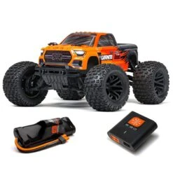ARRMA 1/10 GRANITE 4X2 BOOST MEGA 550 Brushed Monster Truck RTR With Battery & Charger, Orange