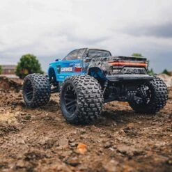 ARRMA 1/10 GRANITE 4X2 BOOST MEGA 550 Brushed Monster Truck RTR With Battery & Charger, Blue -Airplanes Store ARA4102SV4T2 A5 BXMG34N1 1