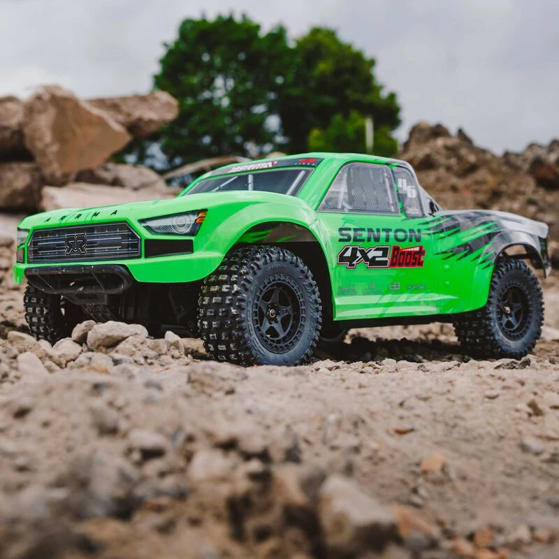 ARRMA 1/10 SENTON 4X2 BOOST MEGA 550 Brushed Short Course Truck RTR With Battery & Charger, Green 4 ARRMA 1/10 SENTON 4X2 BOOST MEGA 550 Brushed Short Course Truck RTR With Battery & Charger, Green - Image 2