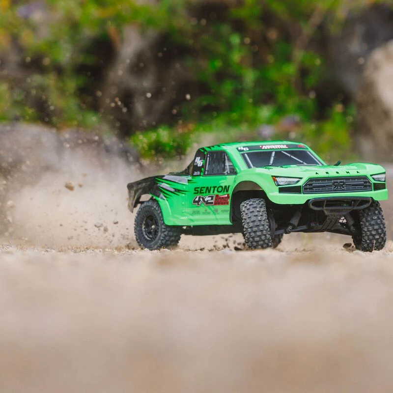 ARRMA 1/10 SENTON 4X2 BOOST MEGA 550 Brushed Short Course Truck RTR With Battery & Charger, Green 5 ARRMA 1/10 SENTON 4X2 BOOST MEGA 550 Brushed Short Course Truck RTR With Battery & Charger, Green - Image 3