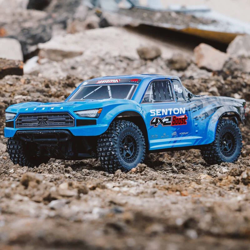 ARRMA 1/10 SENTON 4X2 BOOST MEGA 550 Brushed Short Course Truck RTR With Battery & Charger, Blue 4 ARRMA 1/10 SENTON 4X2 BOOST MEGA 550 Brushed Short Course Truck RTR With Battery & Charger, Blue - Image 2