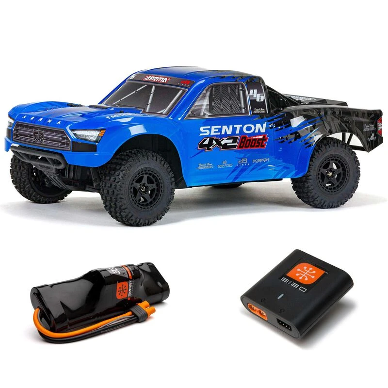 ARRMA 1/10 SENTON 4X2 BOOST MEGA 550 Brushed Short Course Truck RTR With Battery & Charger, Blue 3 ARRMA 1/10 SENTON 4X2 BOOST MEGA 550 Brushed Short Course Truck RTR With Battery & Charger, Blue