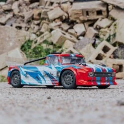 ARRMA 1/8 INFRACTION 4WD MEGA Resto-Mod Truck RTR, Red/Blue -Airplanes Store ARA4215V3T1 A35 JMHS8ZOR