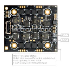 Happymodel ELRS X1 AIO F4 FC 12A ESC - SPI ELRS 8 Happymodel ELRS X1 AIO F4 FC 12A ESC - SPI ELRS -Airplanes Store ELRSX1bottom