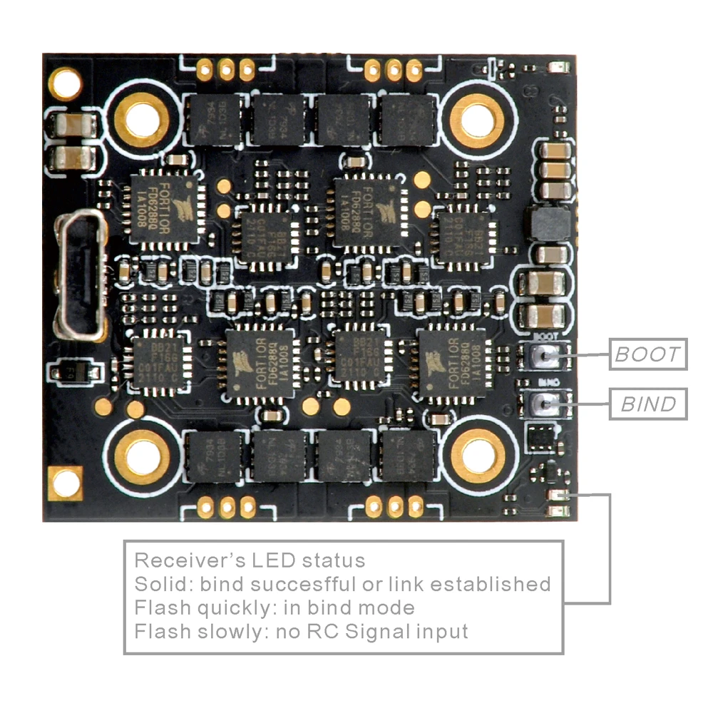 Happymodel ELRS X1 AIO F4 FC 12A ESC - SPI ELRS 5 Happymodel ELRS X1 AIO F4 FC 12A ESC - SPI ELRS - Image 3