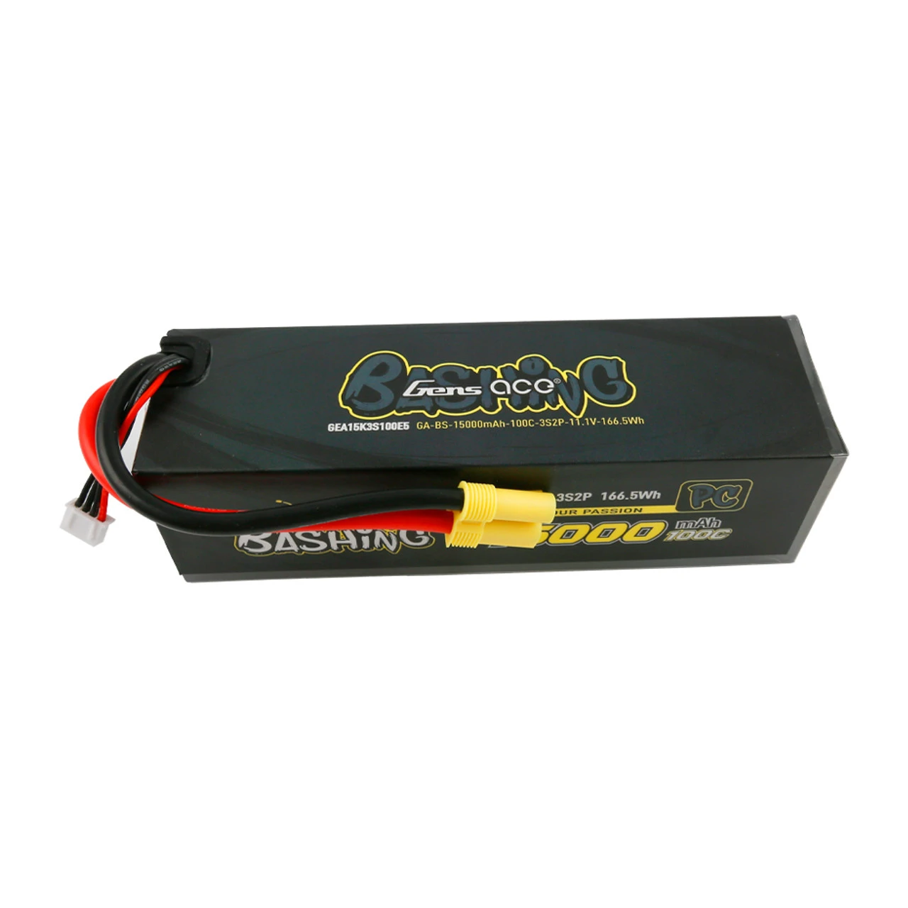 Gens Ace Bashing Pro 11.1V 100C 3S2P 15000mah Lipo Battery Pack With EC5 Plug For Arrma 3 Gens Ace Bashing Pro 11.1V 100C 3S2P 15000mah Lipo Battery Pack With EC5 Plug For Arrma