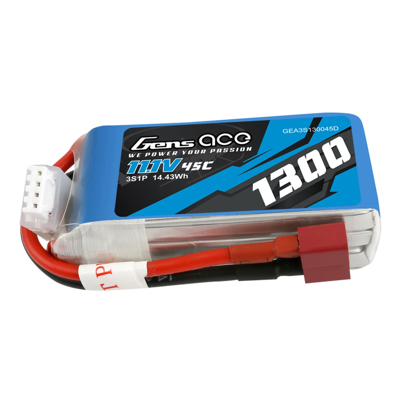 Gens Ace 3S1P 45C 1300mAh 11.1V 45C Lipo Battery Pack With Deans Plug 3 Gens Ace 3S1P 45C 1300mAh 11.1V 45C Lipo Battery Pack With Deans Plug