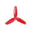Gemfan 2540 4 Pairs Flash 3-Blade Propeller With 1.5mm Mounting Hole - RED -Airplanes Store GF 2540RD