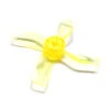 Gemfan 1220-4 Yellow 31mm Whoop Props (1mm Hub) -Airplanes Store Gemfan 1220 31mm 4 Blade 1mm Mounting Hole