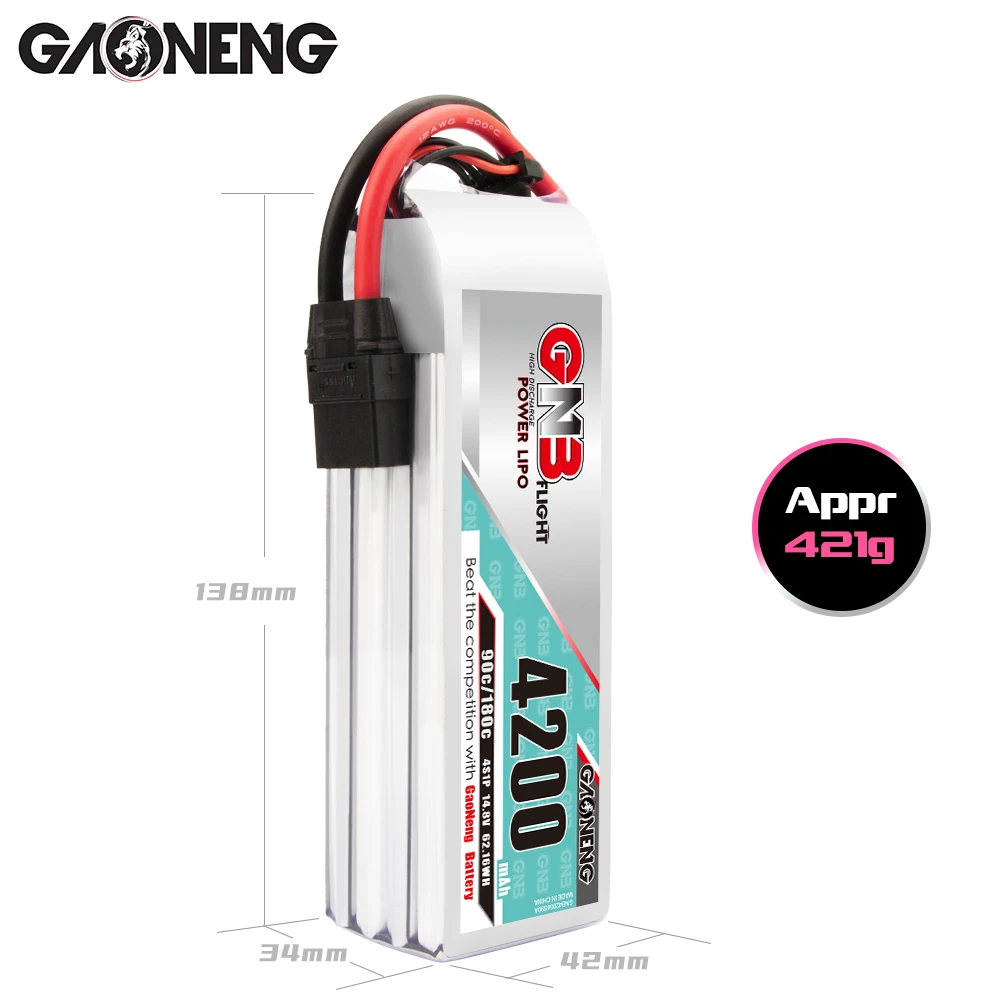 GNB 4S 4200MAH 90C LIPO BATTERY 5 GNB 4S 4200MAH 90C LIPO BATTERY - Image 3