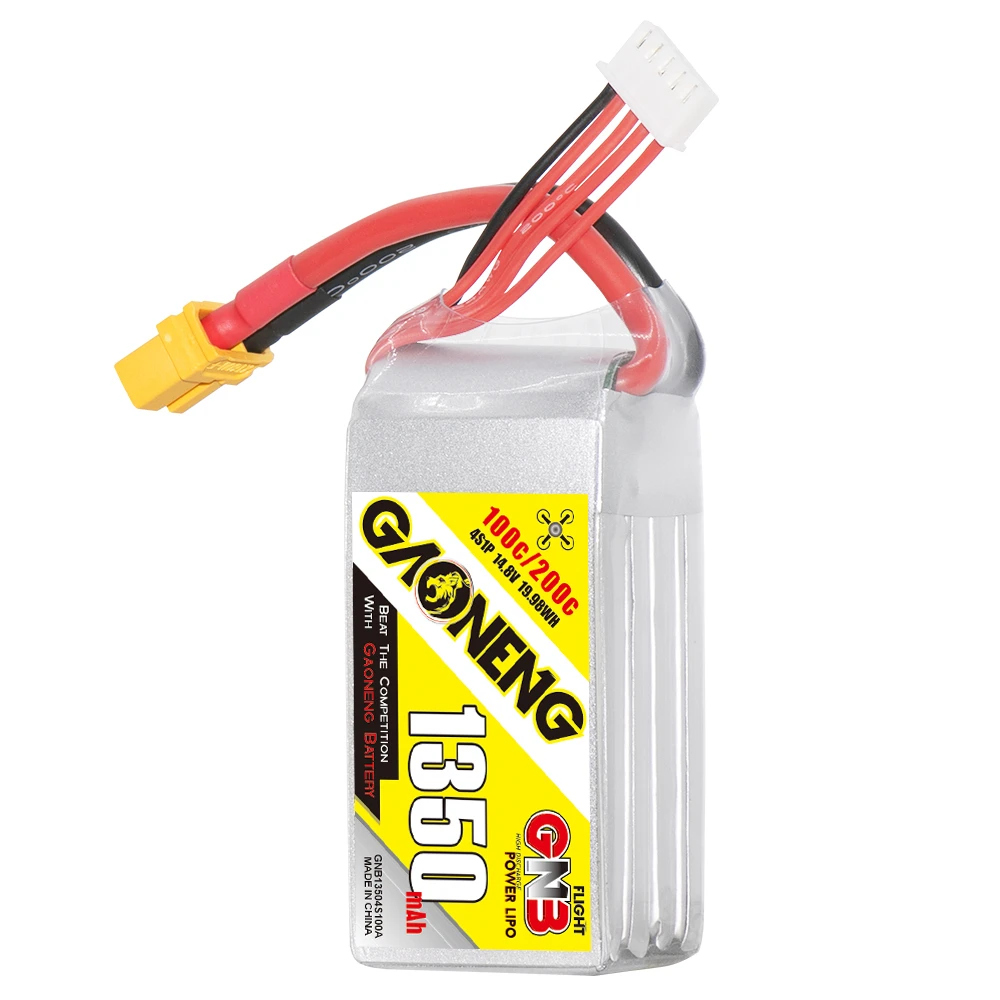 GNB 4S 1350MAH 14.8V 100C/200C LIPO BATTERY 5 GNB 4S 1350MAH 14.8V 100C/200C LIPO BATTERY - Image 3