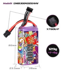 GNB 4S 1300MAH 15.2V HV 120C/240C LIPO BATTERY -Airplanes Store H3d6e7da011ea4d22afc237c294d1fc16v