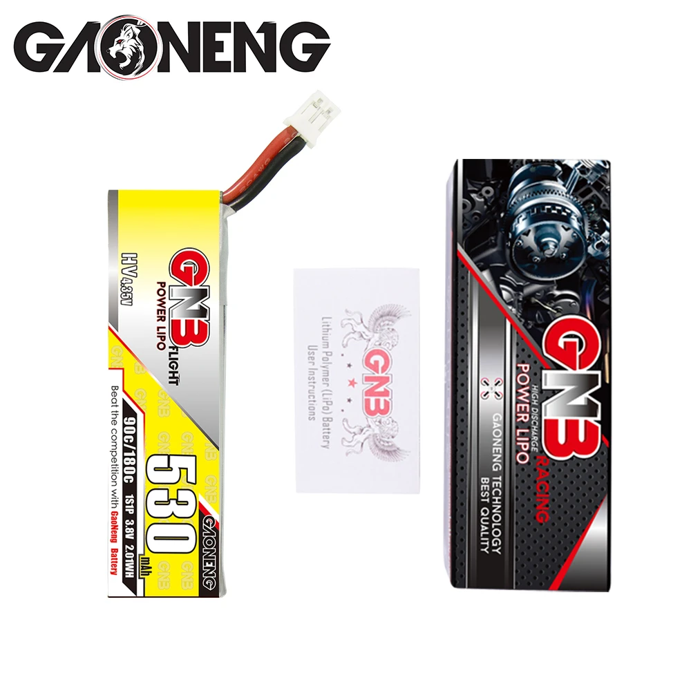 GNB 1S 530MAH HV 3.8V 90C PH2.0 LIPO BATTERY FOR TINYHAWK 5 GNB 1S 530MAH HV 3.8V 90C PH2.0 LIPO BATTERY FOR TINYHAWK - Image 3