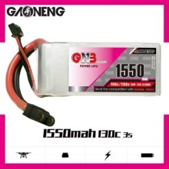 GNB 3S 11.1V 1550mAh 130C XT60 LiPo Battery