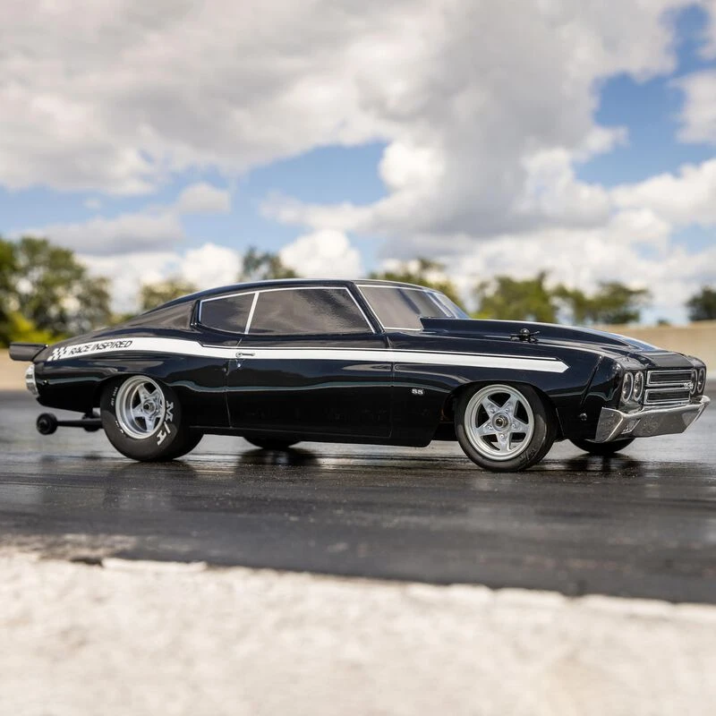 Losi 1/16 1970 Chevelle 2WD Mini No Prep Drag Car RTR, Black 4 Losi 1/16 1970 Chevelle 2WD Mini No Prep Drag Car RTR, Black - Image 2