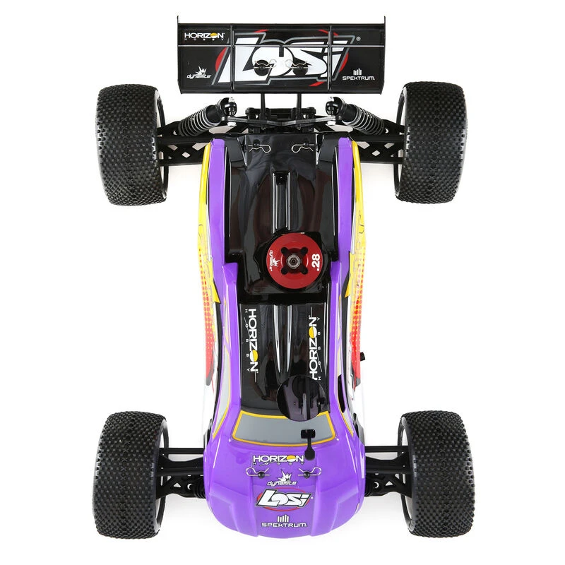 Losi 1/8 8IGHT-T 4WD Truggy Nitro RTR, Purple/Yellow 7 Losi 1/8 8IGHT-T 4WD Truggy Nitro RTR, Purple/Yellow - Image 5