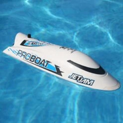 Pro Boat Jet Jam V2 12" Self-Righting Pool Racer Brushed RTR, White -Airplanes Store PRB08031V2T2 A22 4SB8KEAB