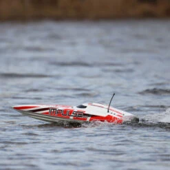 Pro Boat Impulse 32" Brushless Deep-V RTR With Smart, White/Red -Airplanes Store PRB08037T2 A19 6749P9P4