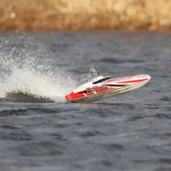 Pro Boat Impulse 32" Brushless Deep-V RTR With Smart, White/Red -Airplanes Store PRB08037T2 A20 6749P9P4