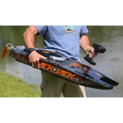 Proboat Blackjack 42" 8S Brushless Catamaran RTR: Black/Orange -Airplanes Store PRB08043T1 A22 NZHMH11L