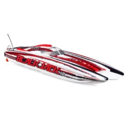 PROBOAT Blackjack 42" 8S Brushless Catamaran RTR: White/Red -Airplanes Store PRB08043T2 A2 JHLVIXRP