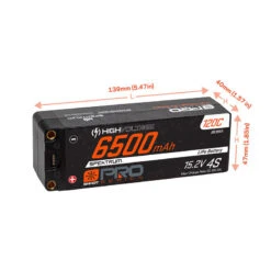 Spektrum 15.2V 6500mAh 4S 120C Smart Pro Race Hardcase HV-LiPo Battery: Tubes, 5mm -Airplanes Store SPMX64S120HT A2 86HK9L5U
