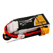 Tattu 1050mAh 14.8V 75C 4S1P Lipo Battery Pack With XT60 Plug