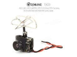 Eachine TX03 NTSC Super Mini 0/25mW/50mW/200mW Switchable AIO 5.8G 72CH VTX 600TVL 1/3 Cmos FPV Camera