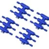 DS Racing Drift Element Scale Lug Nuts (Blue) (24) (Short) -Airplanes Store dsc den 1bla