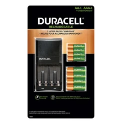 Duracell Ion Speed 4000 Charger Kit With 4 × AA Batteries And 4 × AAA Batteries