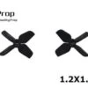 HQ Micro Whoop 1.2x1.3x4 1mm Shaft (31mm) - Black -Airplanes Store hq12134b