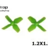 HQ Micro Whoop 1.2x1.3x4 1mm Shaft (31mm) - Green -Airplanes Store hq12134g