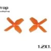 HQ Micro Whoop 1.2x1.2x4 0.8mm Shaft (31mm) - Orange -Airplanes Store hqprop 12x12x4 micro whoop 31mm prop 08mmo