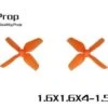HQ Micro Whoop 1.6x1.6x4 1.5mm Shaft (40mm) - Orange -Airplanes Store hqprop 16x16x4 micro whoop 40mm prop 15mmo